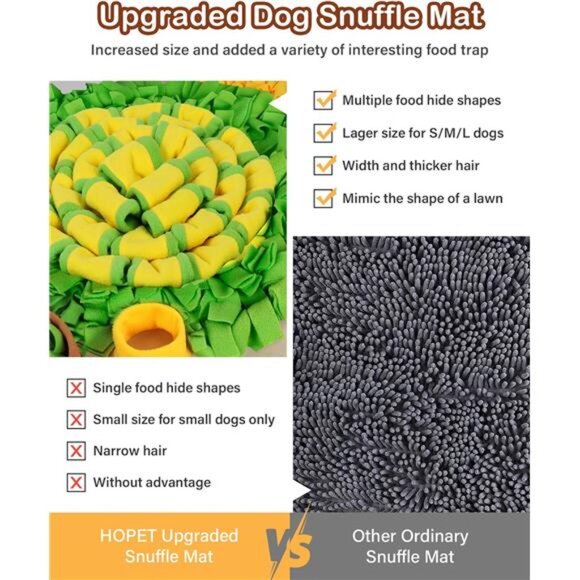 Snuffle Mat for Dogs Large Breed, Interactive Puzzle Dog Food Mat, Easy to Clean - Picture 3 of 7